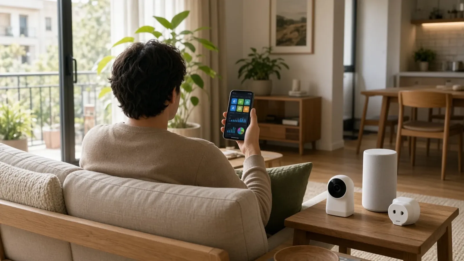 Móvil mostrando la gestión del hogar tras la reciente de Google Home actualización Gemini.