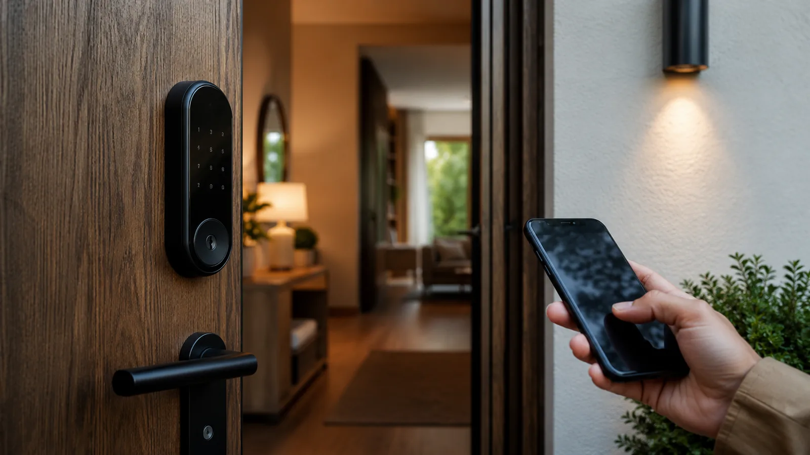 Una cerradura inteligente te deja controlar el acceso a casa desde el móvil