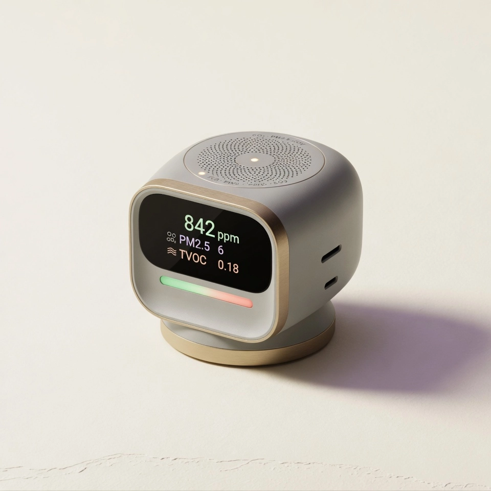 Sensores de calidad del aire (CO₂, PM2.5, COV)