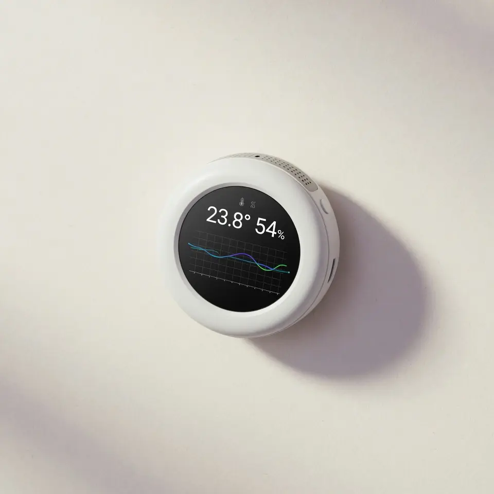 Sensores de temperatura y humedad con historial